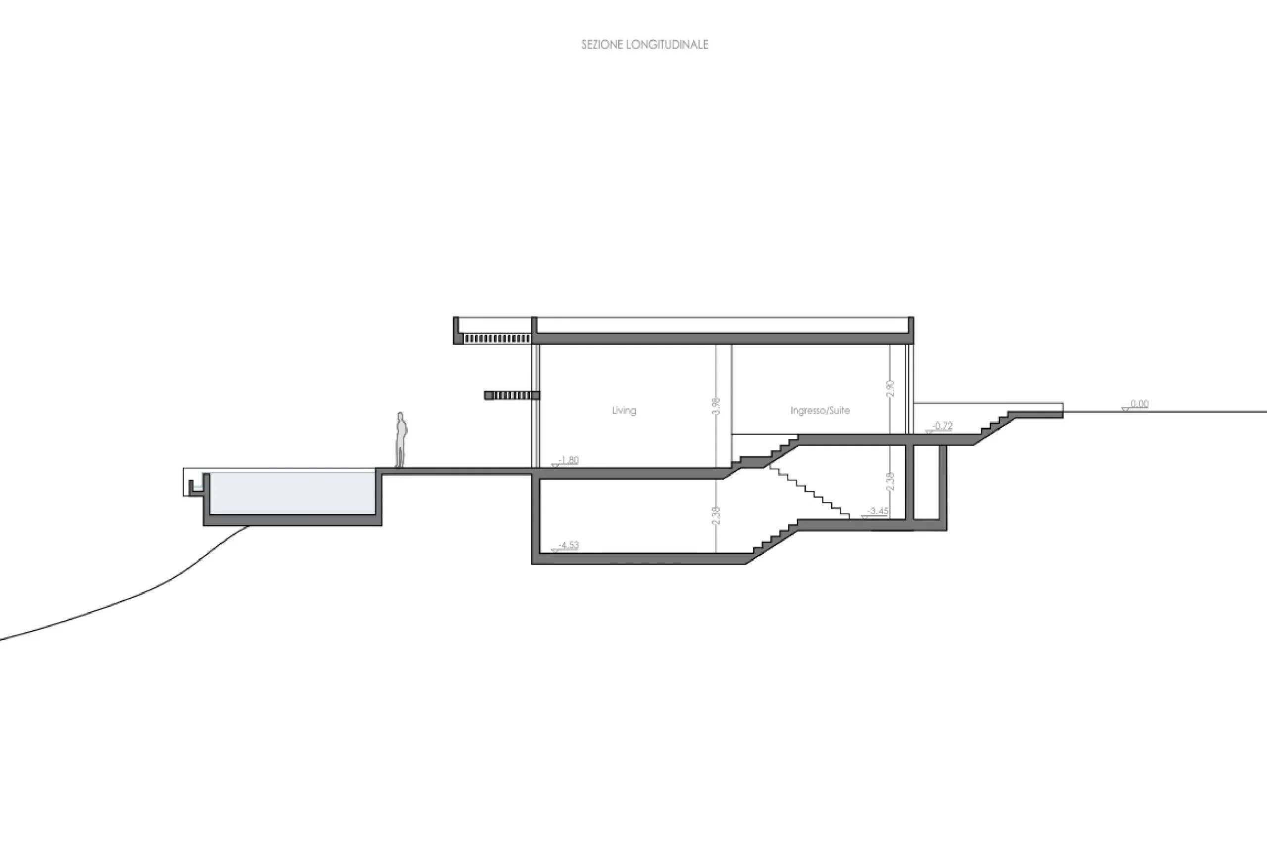 Luxury villa in Quartu Sant'Elena — Villa Azzurra, technical project drawing, designed by Gatti/Piu (photo 2)