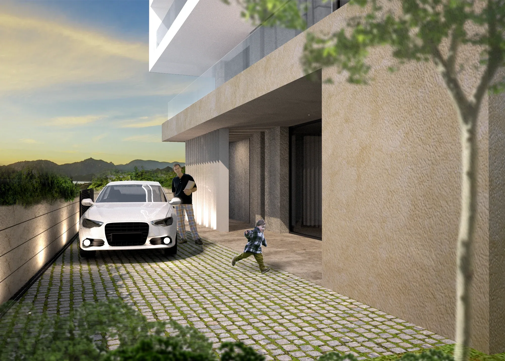 Design apartment in Elmas — Lana Residence, view of the spaces, designed by Gatti/Piu (photo 2)