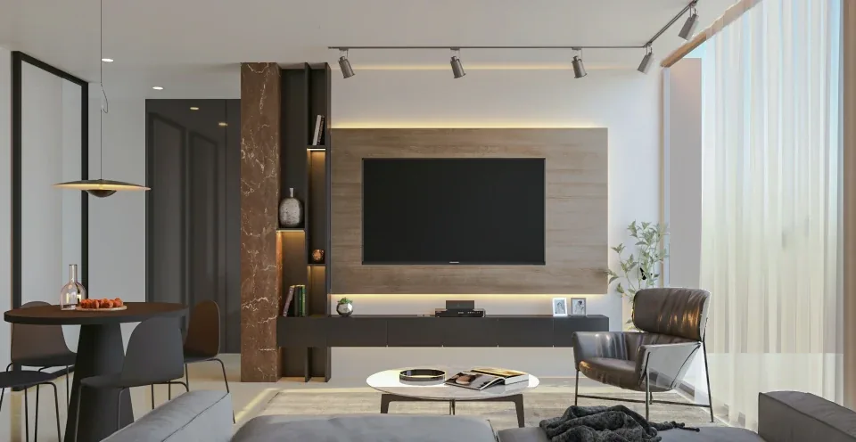 Design apartment in Elmas — Lana Residence, view of the spaces, designed by Gatti/Piu (photo 9)