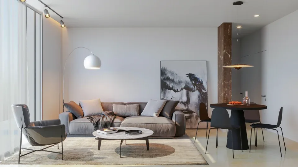 Design apartment in Elmas — Lana Residence, view of the spaces, designed by Gatti/Piu (photo 10)