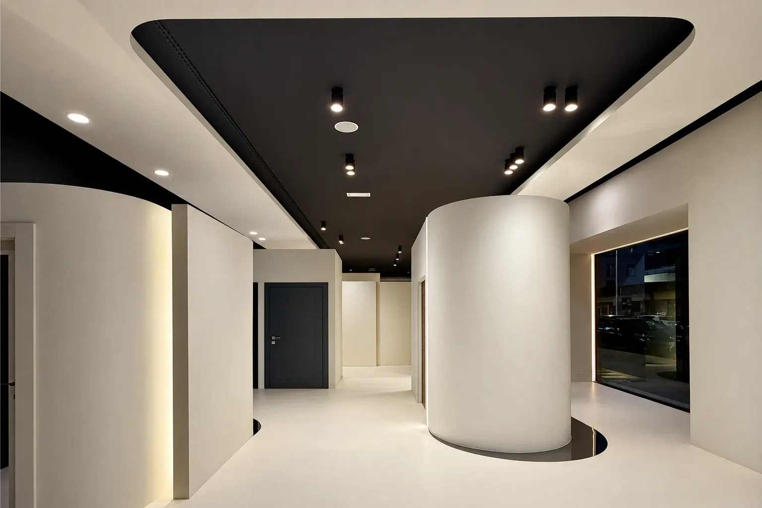 Interior design project in Cagliari — Phi Porte Showroom, exterior overview, designed by Gatti/Piu