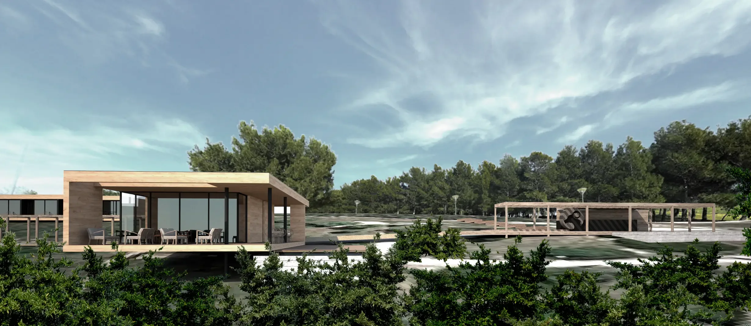 Architecture project in Maracalagonis — Parco Urbano Crabo, view of the spaces, designed by Gatti/Piu (photo 6)
