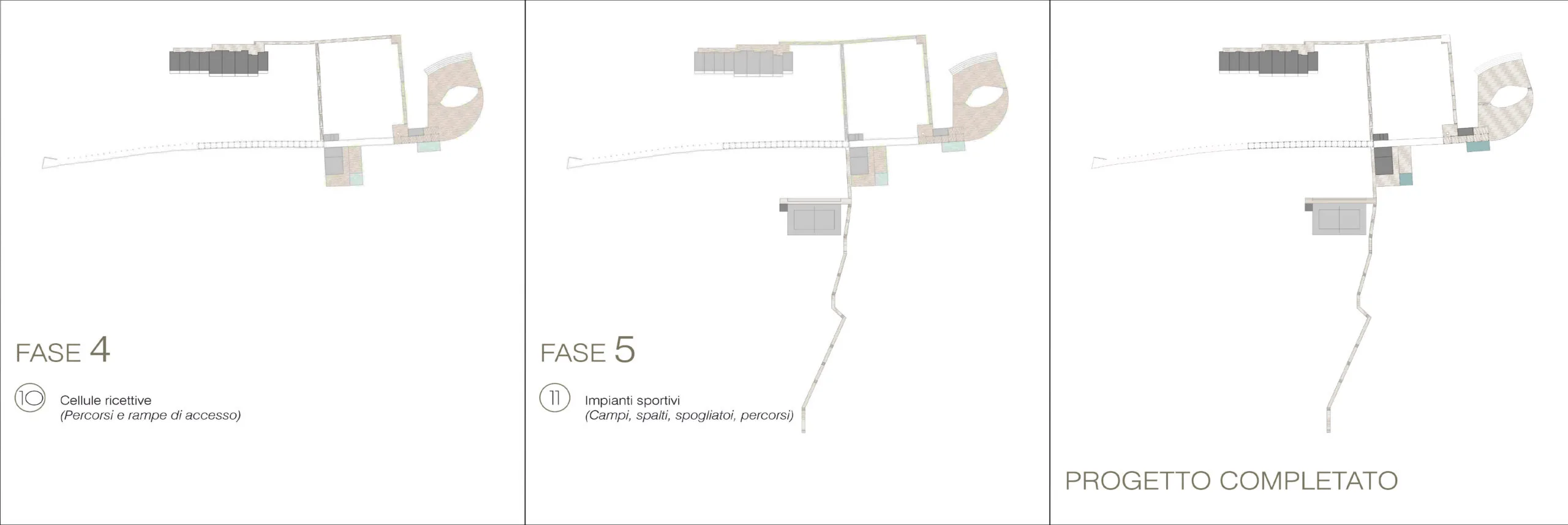 Architecture project in Maracalagonis — Parco Urbano Crabo, technical project drawing, designed by Gatti/Piu (photo 2)